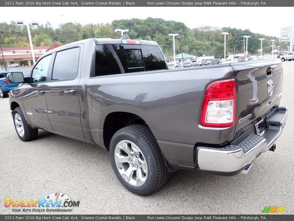 2021 Ram 1500 Big Horn Crew Cab 4x4 Granite Crystal Metallic / Black Photo #3