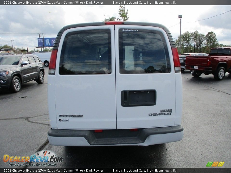 2002 Chevrolet Express 2500 Cargo Van Summit White / Dark Pewter Photo #23