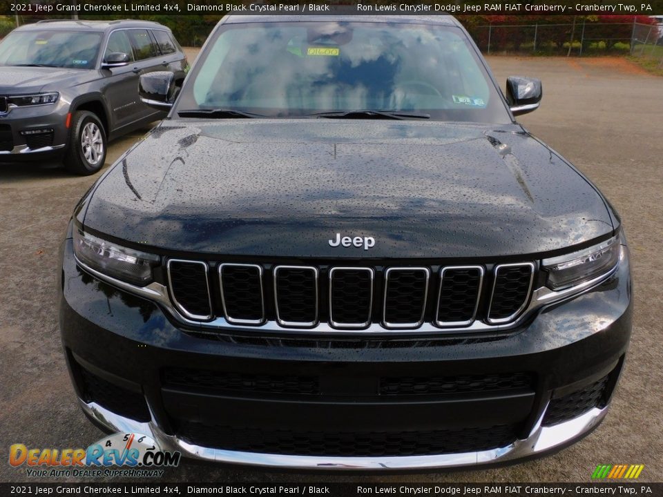 2021 Jeep Grand Cherokee L Limited 4x4 Diamond Black Crystal Pearl / Black Photo #2
