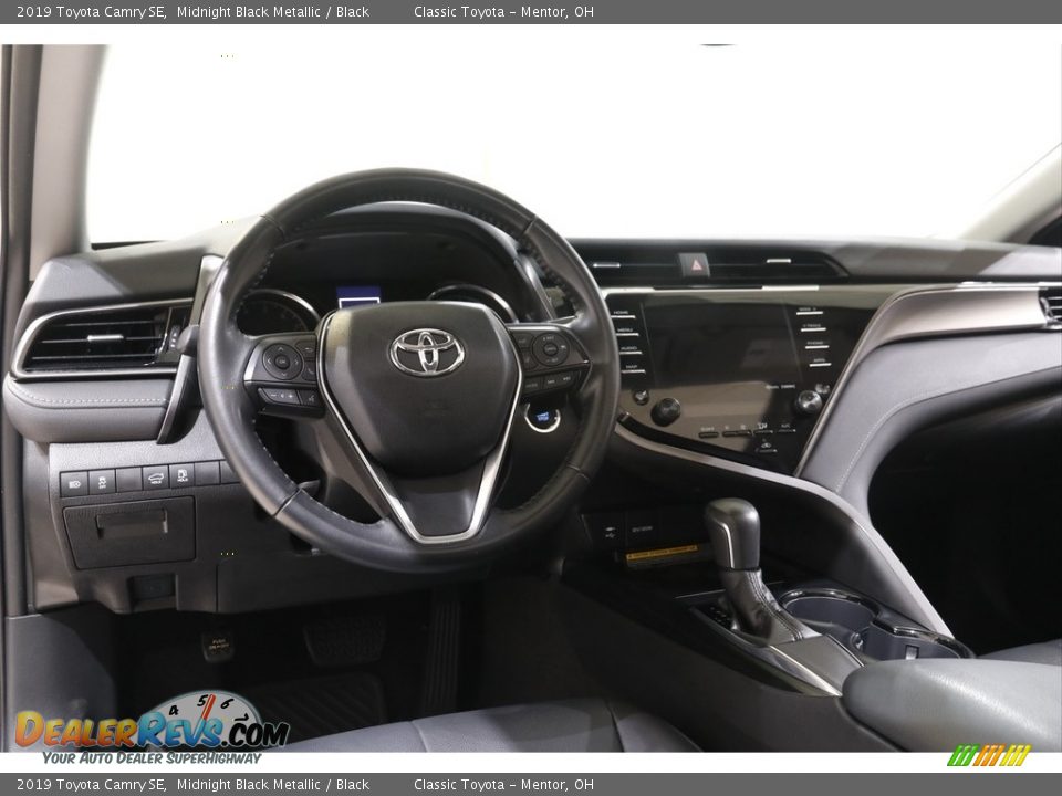 2019 Toyota Camry SE Midnight Black Metallic / Black Photo #6