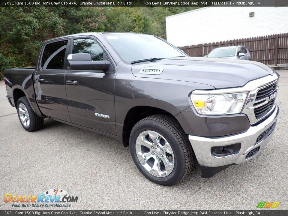 2021 Ram 1500 Big Horn Crew Cab 4x4 Granite Crystal Metallic / Black Photo #7