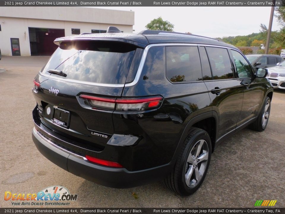 2021 Jeep Grand Cherokee L Limited 4x4 Diamond Black Crystal Pearl / Black Photo #5