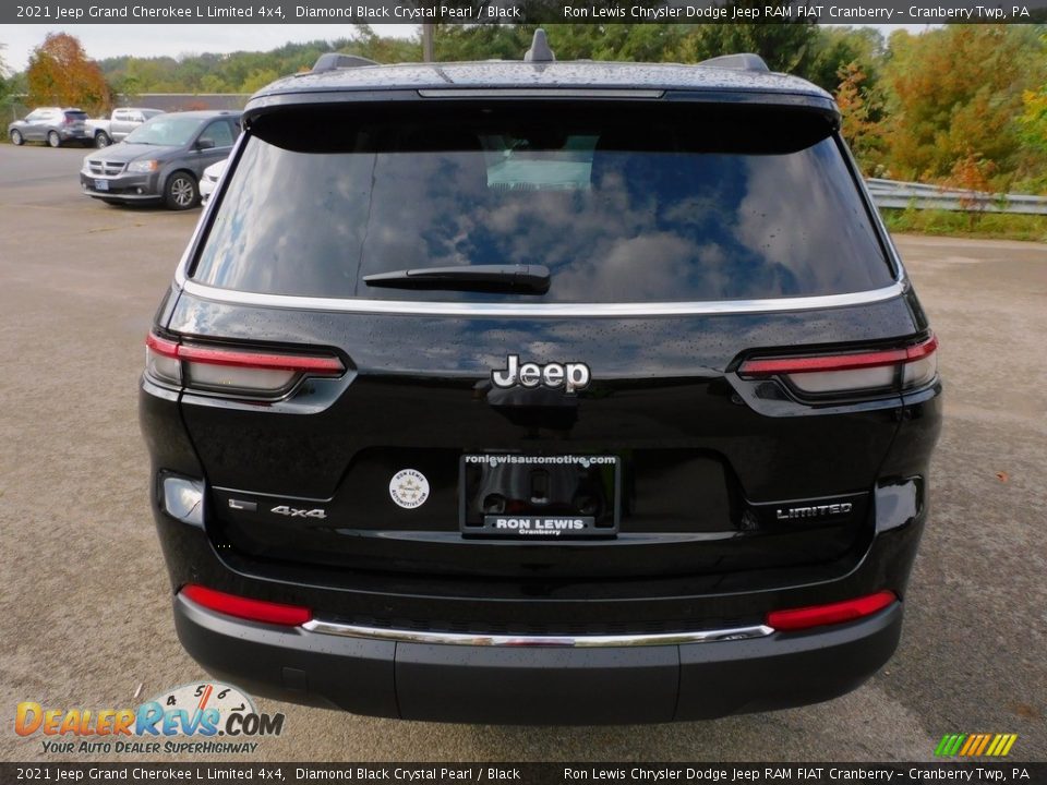2021 Jeep Grand Cherokee L Limited 4x4 Diamond Black Crystal Pearl / Black Photo #6