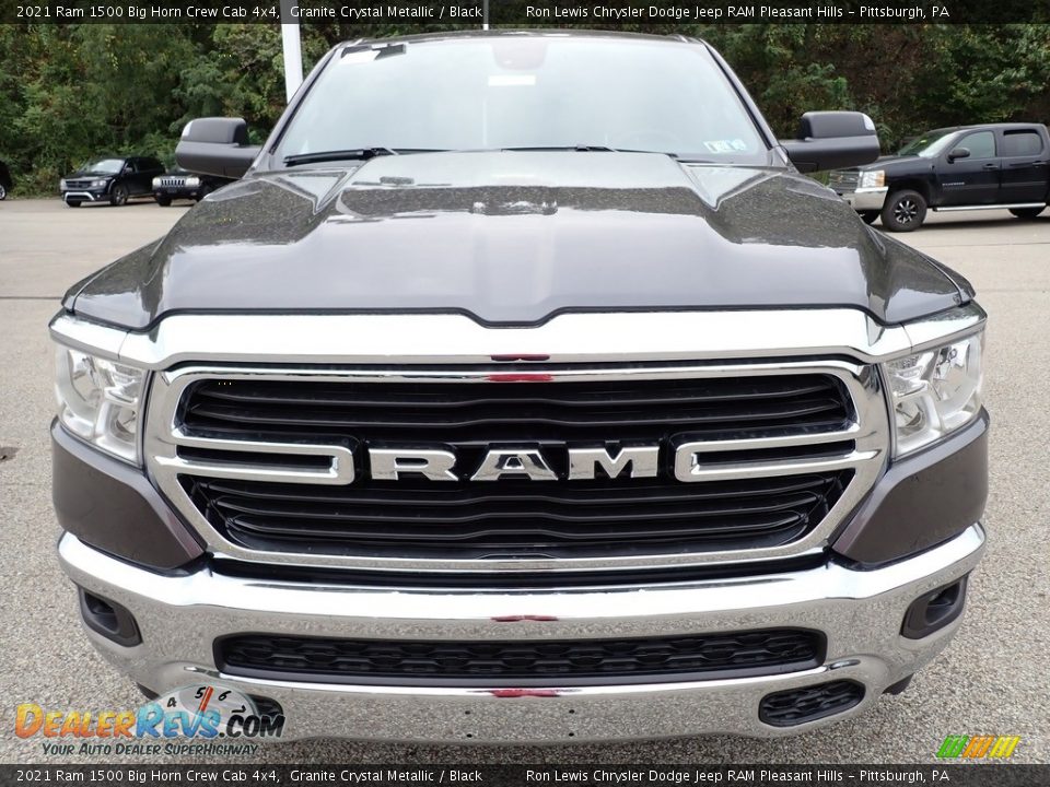 2021 Ram 1500 Big Horn Crew Cab 4x4 Granite Crystal Metallic / Black Photo #8