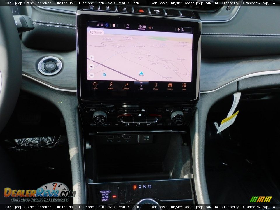 2021 Jeep Grand Cherokee L Limited 4x4 Diamond Black Crystal Pearl / Black Photo #16