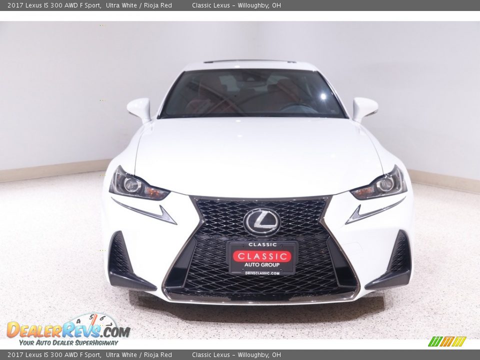 2017 Lexus IS 300 AWD F Sport Ultra White / Rioja Red Photo #2