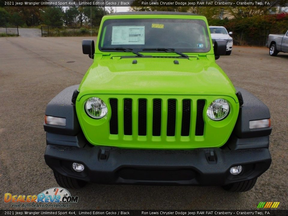 2021 Jeep Wrangler Unlimited Sport 4x4 Limited Edition Gecko / Black Photo #2
