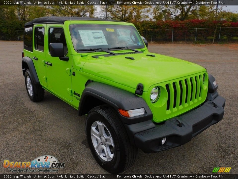2021 Jeep Wrangler Unlimited Sport 4x4 Limited Edition Gecko / Black Photo #3