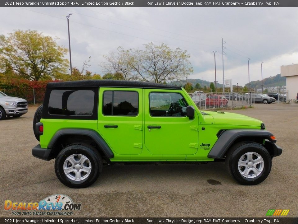 2021 Jeep Wrangler Unlimited Sport 4x4 Limited Edition Gecko / Black Photo #4