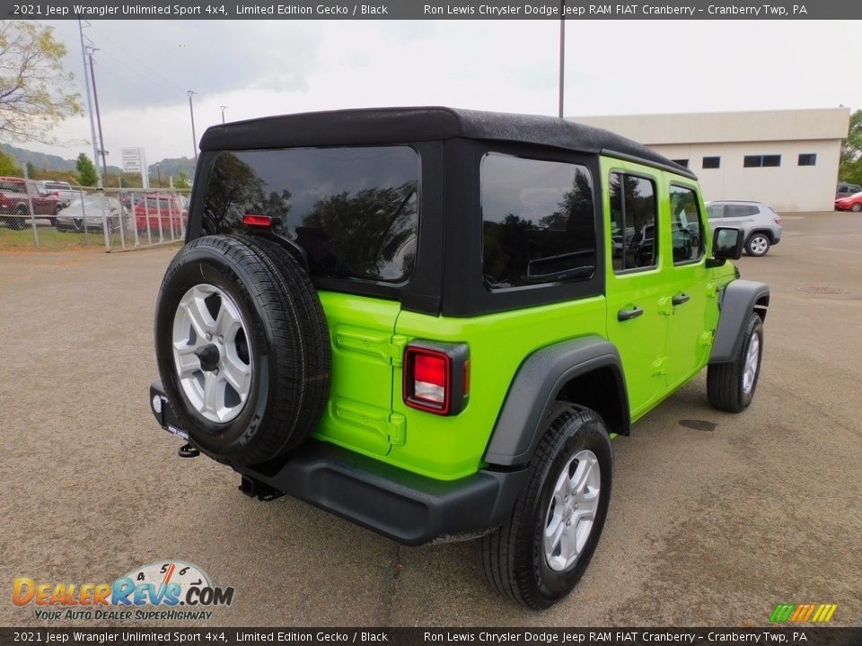 2021 Jeep Wrangler Unlimited Sport 4x4 Limited Edition Gecko / Black Photo #5