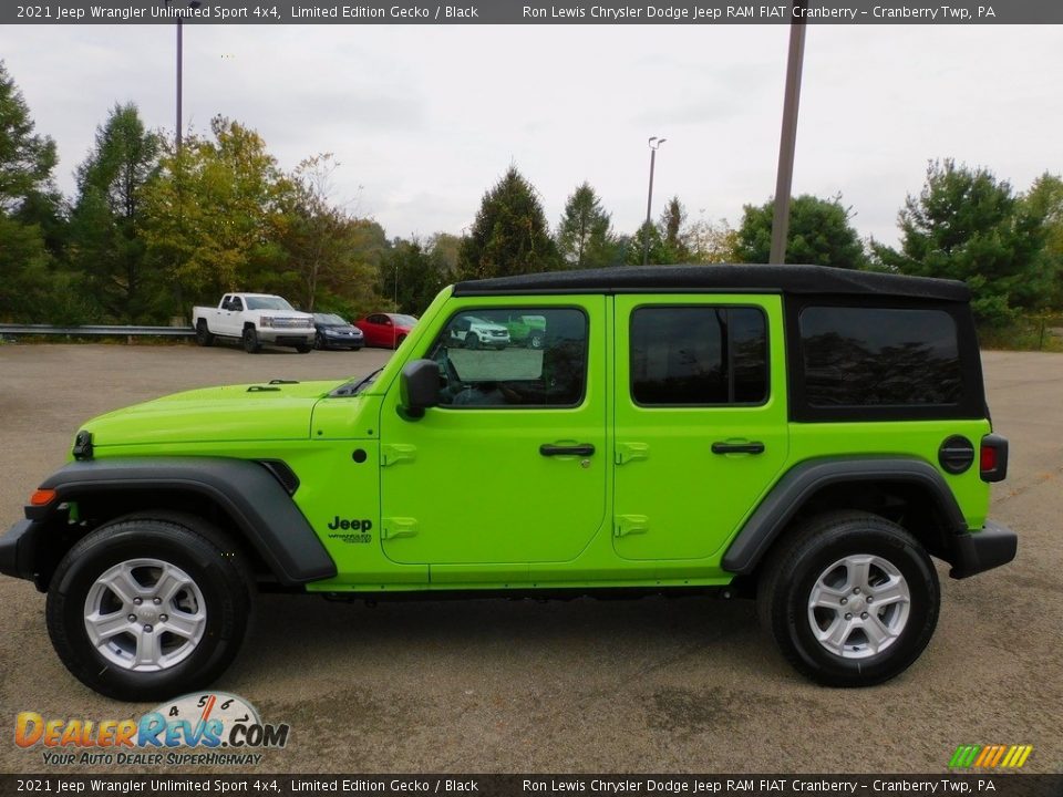 2021 Jeep Wrangler Unlimited Sport 4x4 Limited Edition Gecko / Black Photo #9