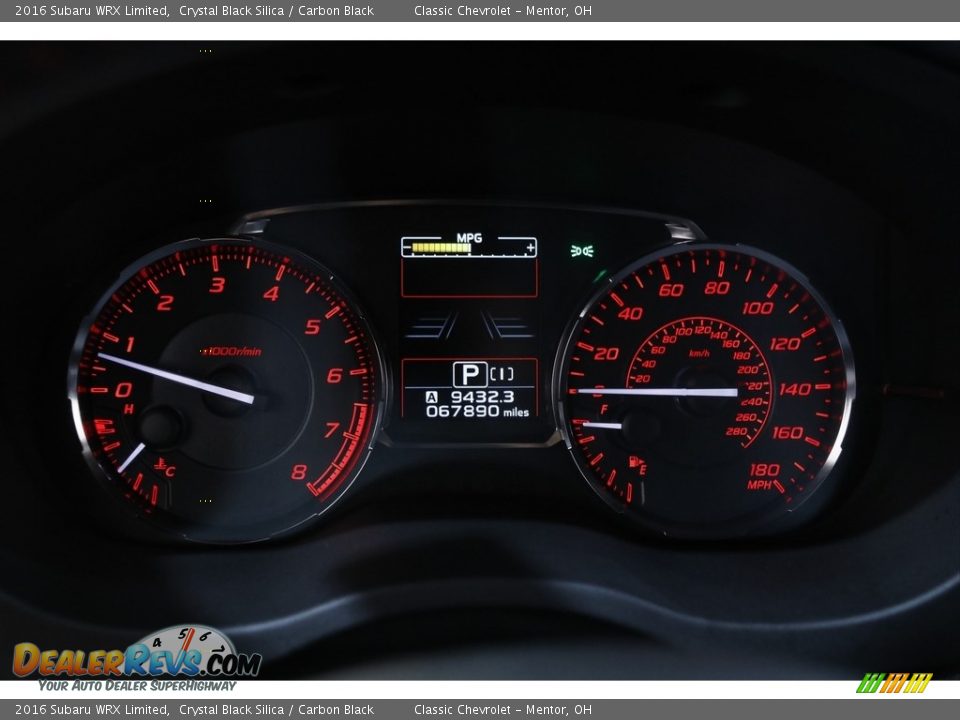 2016 Subaru WRX Limited Gauges Photo #8