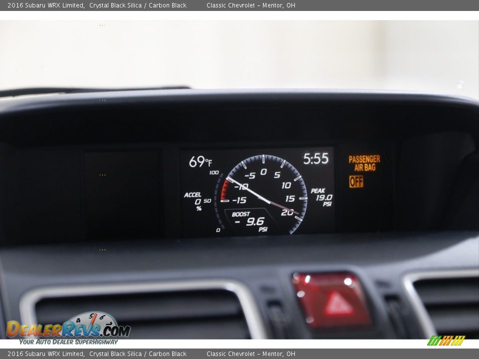 2016 Subaru WRX Limited Gauges Photo #10