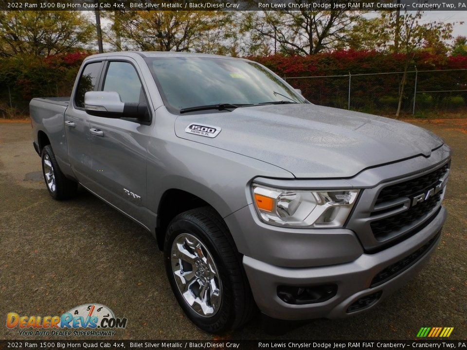 Front 3/4 View of 2022 Ram 1500 Big Horn Quad Cab 4x4 Photo #3