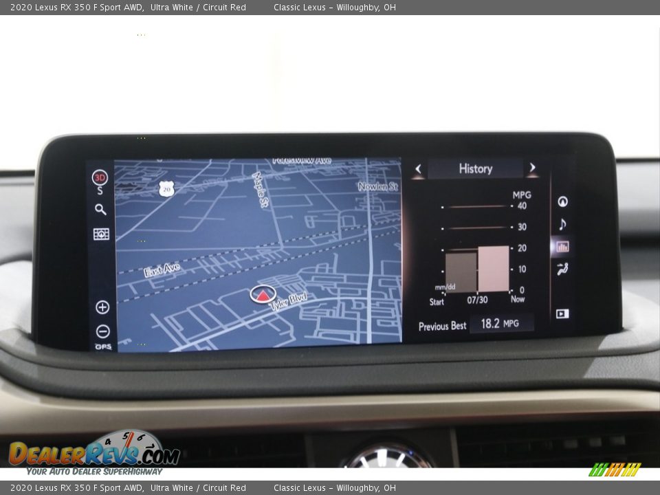 Navigation of 2020 Lexus RX 350 F Sport AWD Photo #11