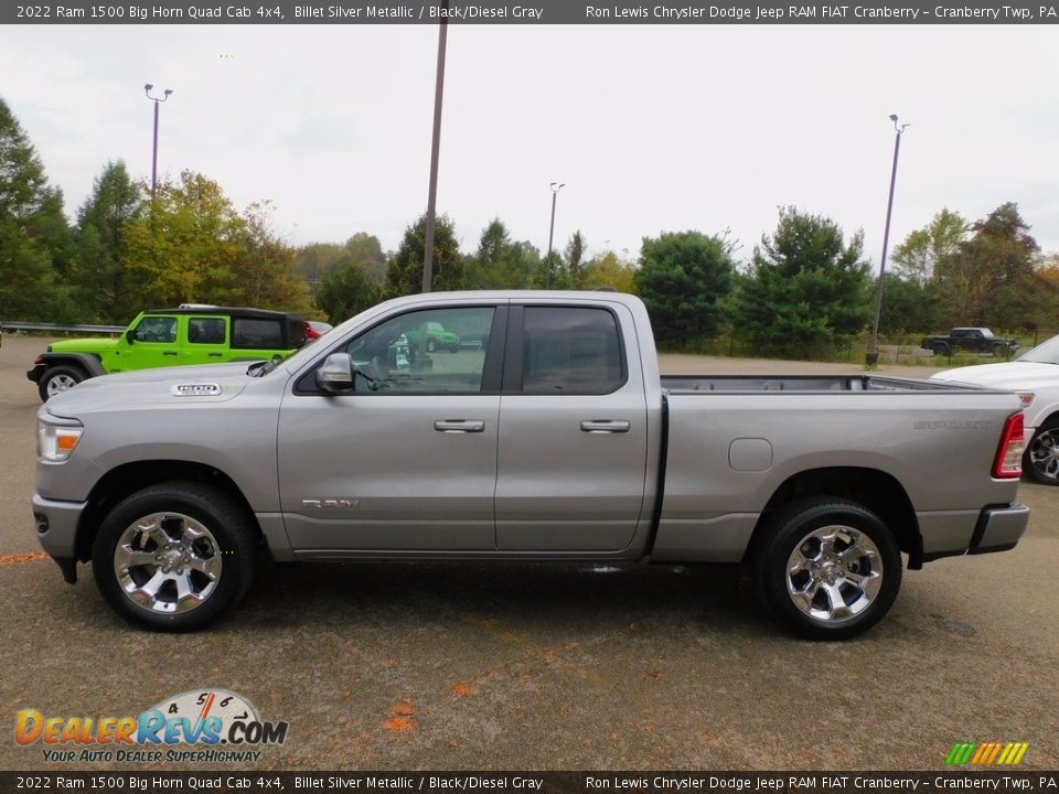 Billet Silver Metallic 2022 Ram 1500 Big Horn Quad Cab 4x4 Photo #9