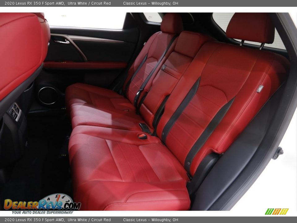 Rear Seat of 2020 Lexus RX 350 F Sport AWD Photo #19