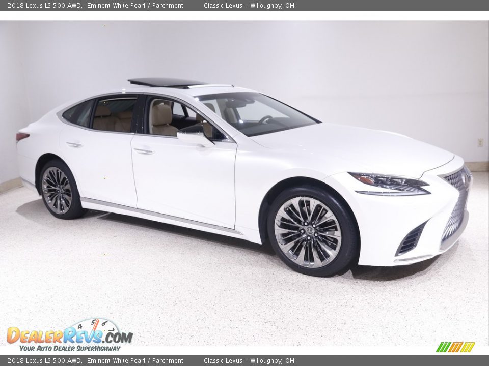 2018 Lexus LS 500 AWD Eminent White Pearl / Parchment Photo #1