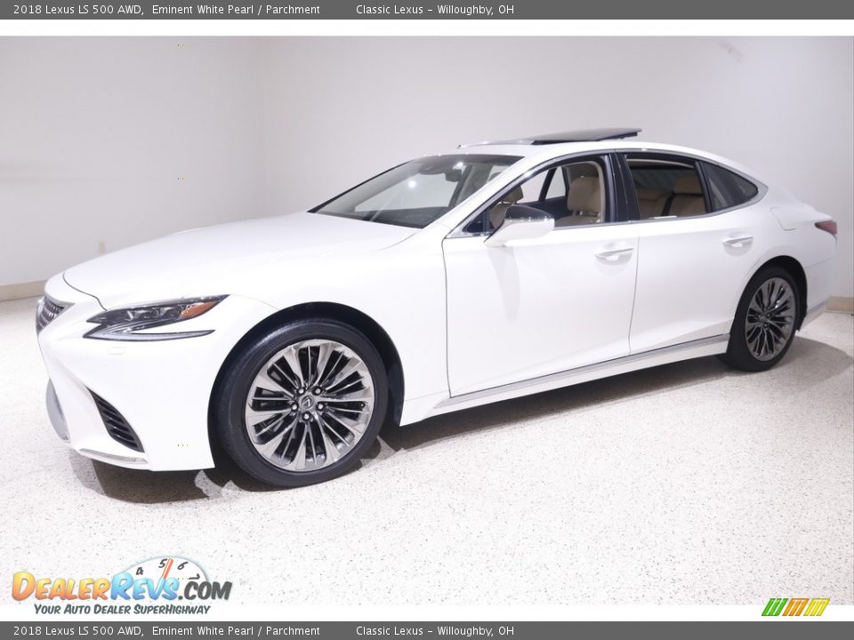 2018 Lexus LS 500 AWD Eminent White Pearl / Parchment Photo #3