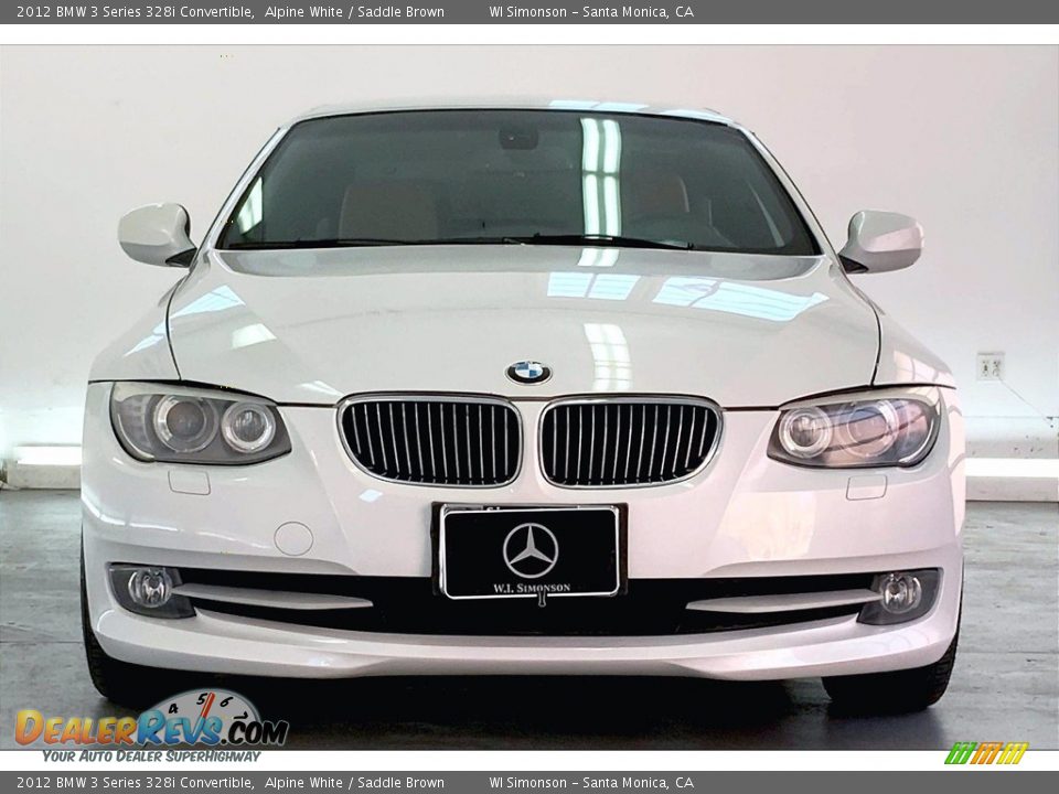 2012 BMW 3 Series 328i Convertible Alpine White / Saddle Brown Photo #2