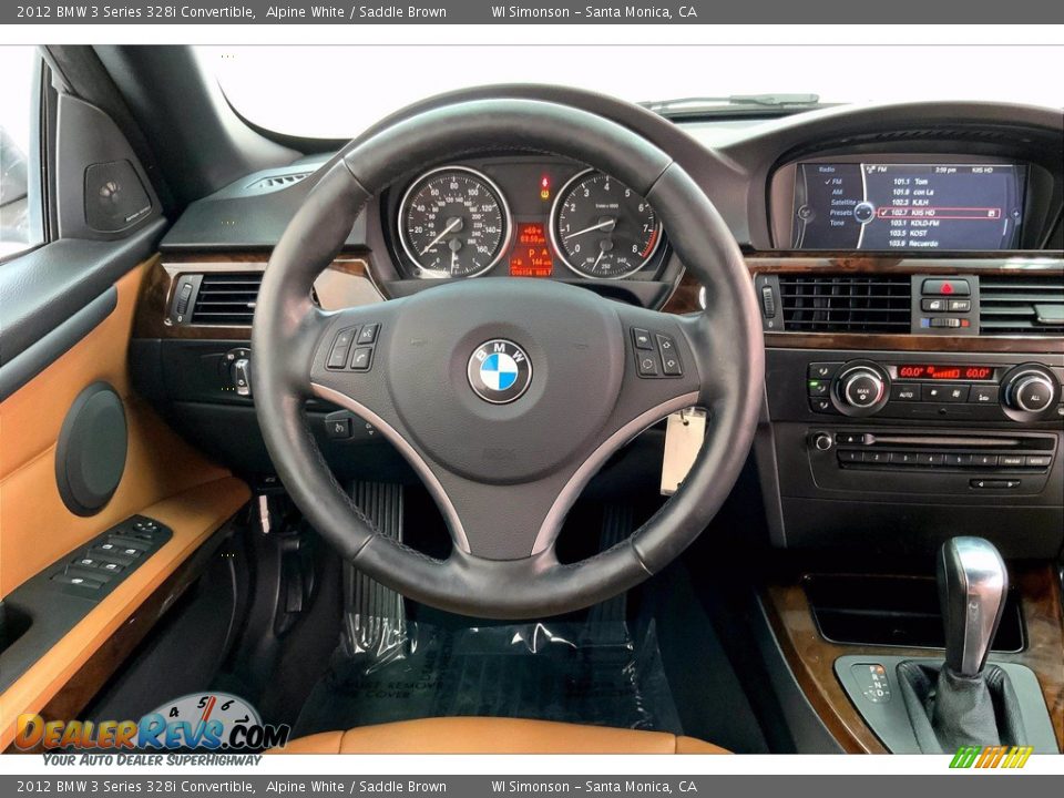 2012 BMW 3 Series 328i Convertible Alpine White / Saddle Brown Photo #4