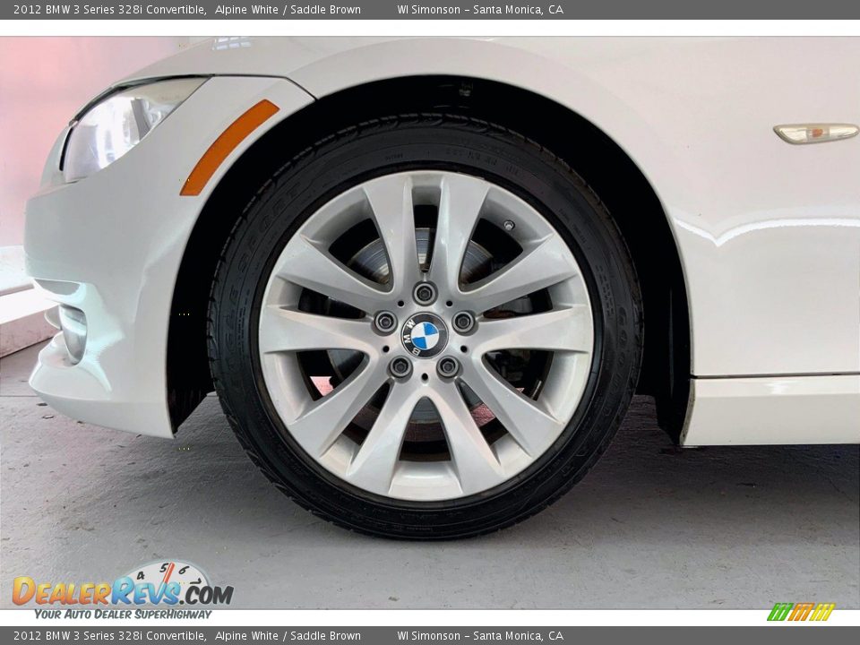 2012 BMW 3 Series 328i Convertible Alpine White / Saddle Brown Photo #8