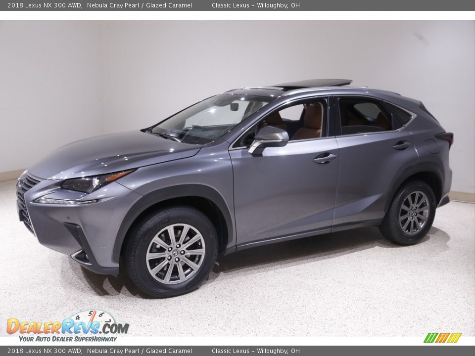 2018 Lexus NX 300 AWD Nebula Gray Pearl / Glazed Caramel Photo #3