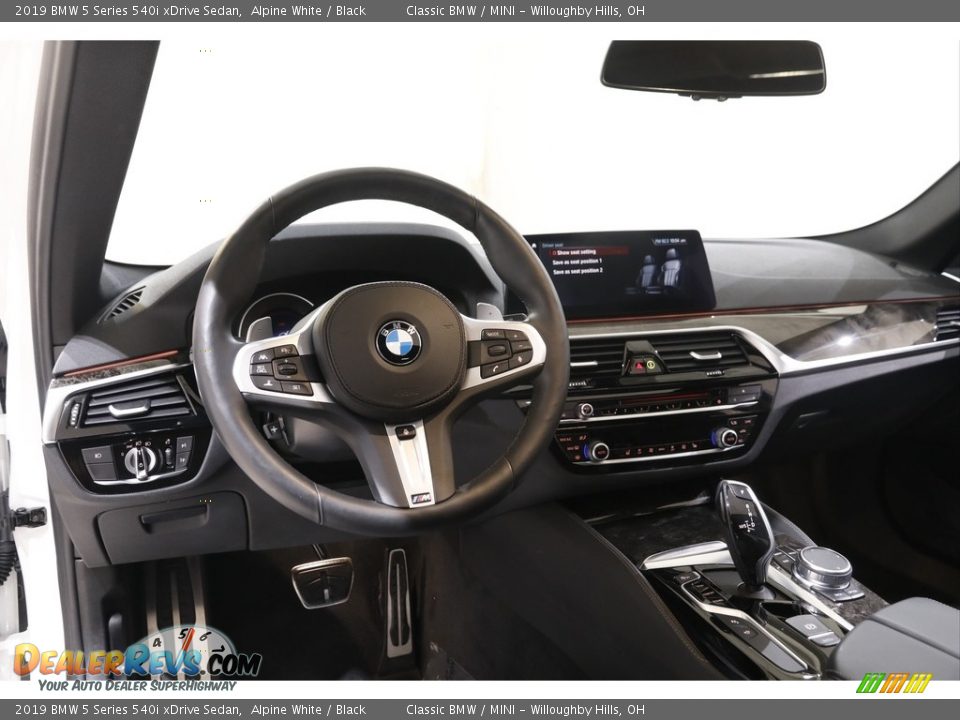 2019 BMW 5 Series 540i xDrive Sedan Alpine White / Black Photo #6