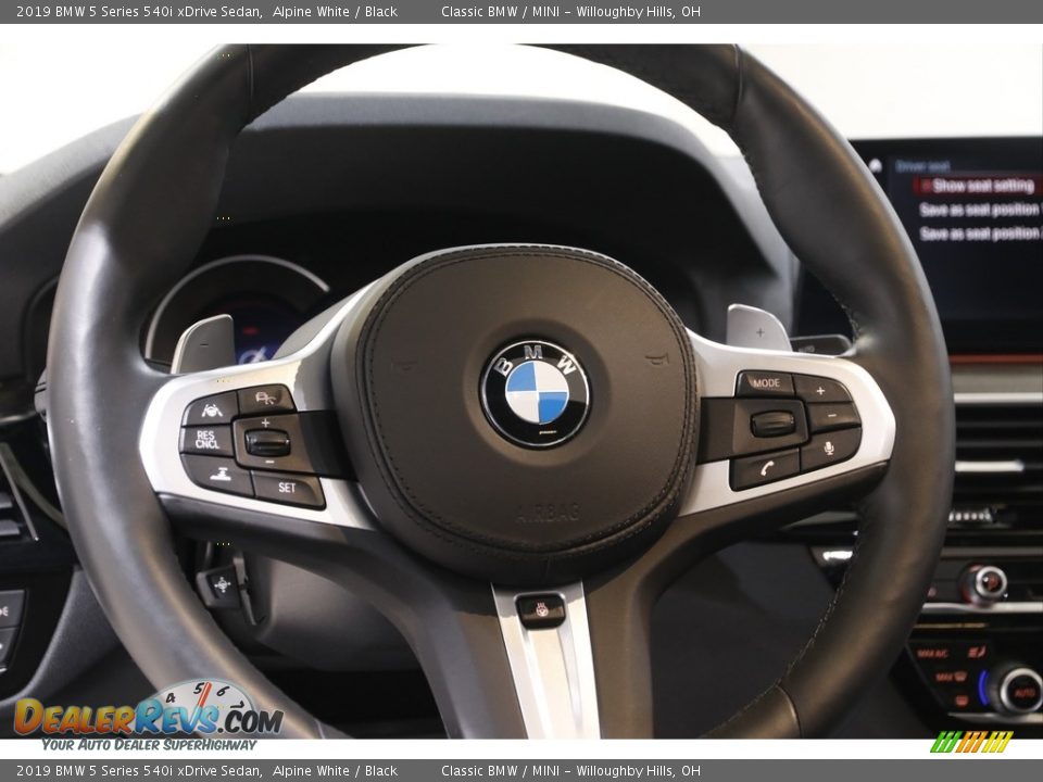 2019 BMW 5 Series 540i xDrive Sedan Alpine White / Black Photo #7