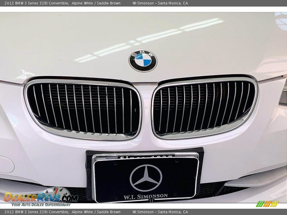 2012 BMW 3 Series 328i Convertible Alpine White / Saddle Brown Photo #29