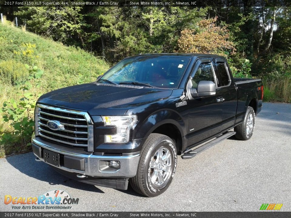 2017 Ford F150 XLT SuperCab 4x4 Shadow Black / Earth Gray Photo #2