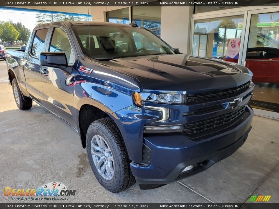 2021 Chevrolet Silverado 1500 RST Crew Cab 4x4 Northsky Blue Metallic / Jet Black Photo #2