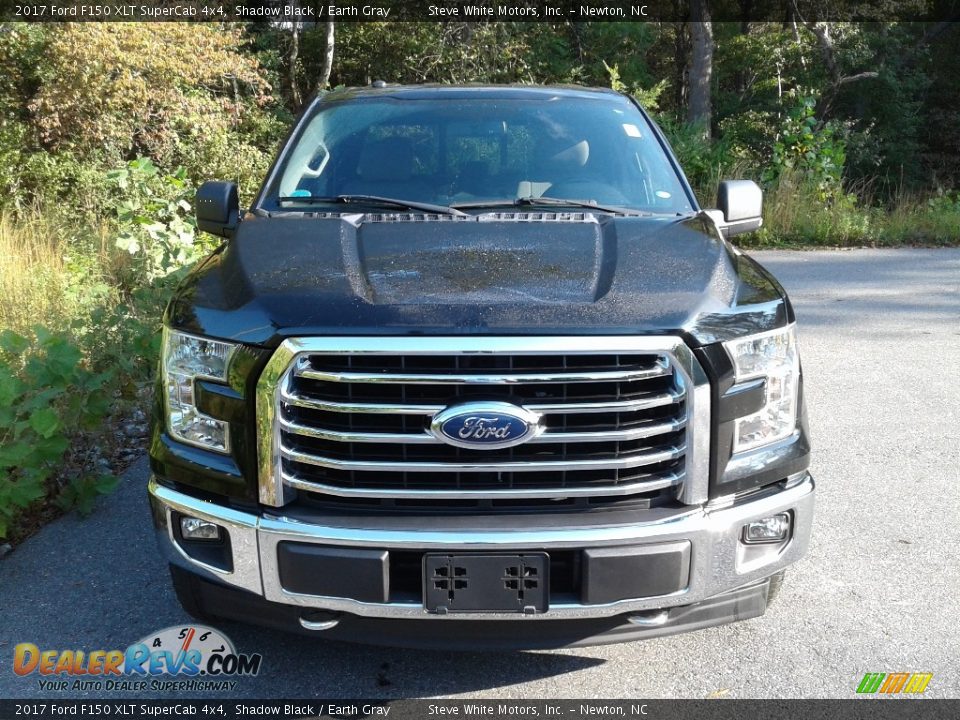 2017 Ford F150 XLT SuperCab 4x4 Shadow Black / Earth Gray Photo #3