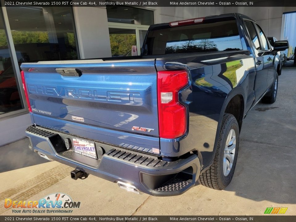 2021 Chevrolet Silverado 1500 RST Crew Cab 4x4 Northsky Blue Metallic / Jet Black Photo #4