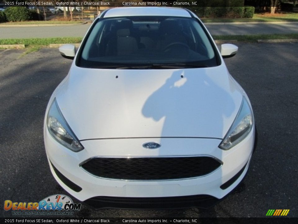 2015 Ford Focus SE Sedan Oxford White / Charcoal Black Photo #5