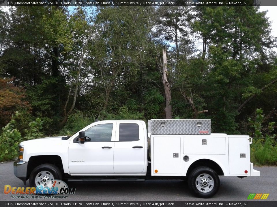 Summit White 2019 Chevrolet Silverado 2500HD Work Truck Crew Cab Chassis Photo #1