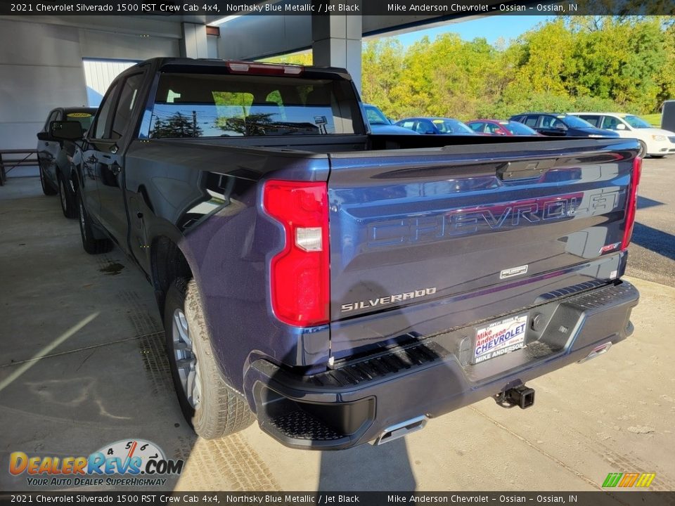 2021 Chevrolet Silverado 1500 RST Crew Cab 4x4 Northsky Blue Metallic / Jet Black Photo #7