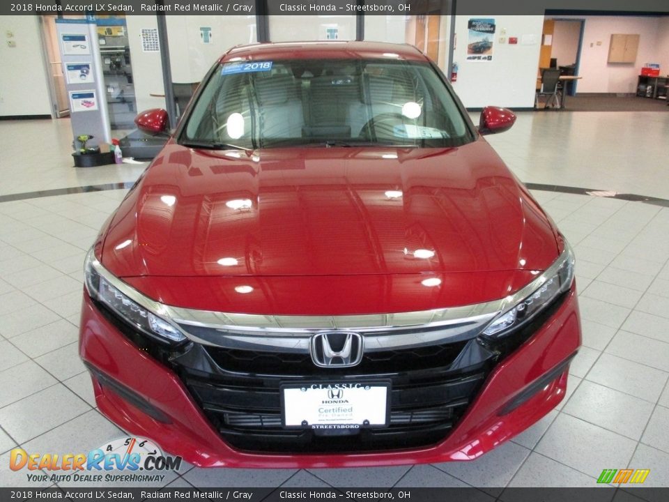 2018 Honda Accord LX Sedan Radiant Red Metallic / Gray Photo #2