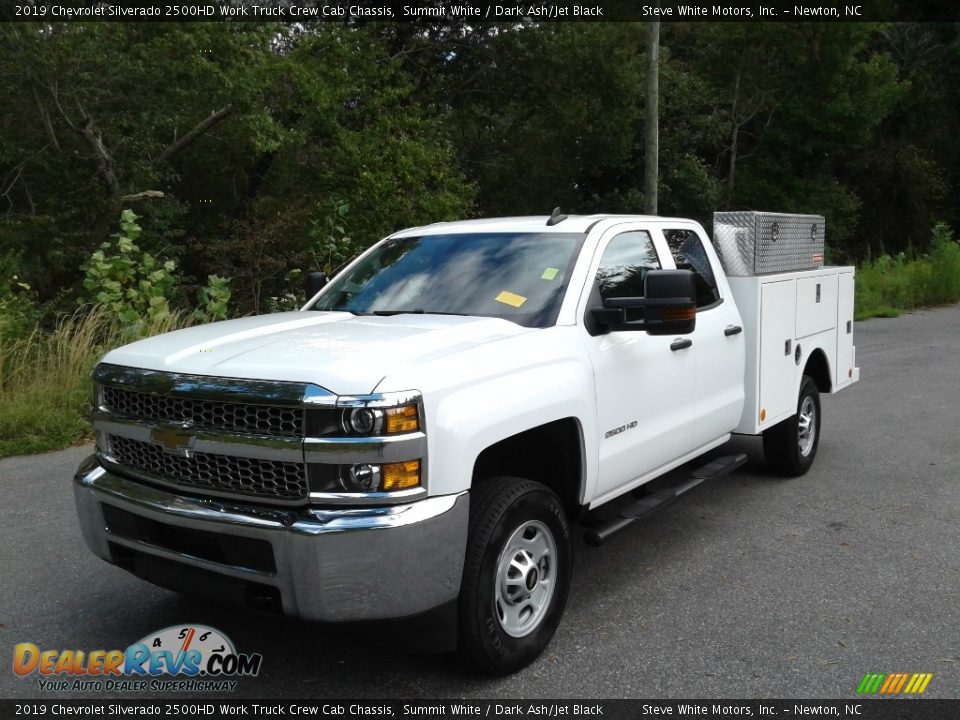 2019 Chevrolet Silverado 2500HD Work Truck Crew Cab Chassis Summit White / Dark Ash/Jet Black Photo #3