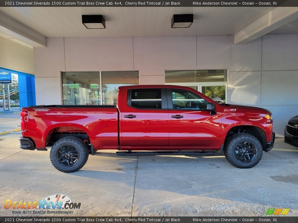 2021 Chevrolet Silverado 1500 Custom Trail Boss Crew Cab 4x4 Cherry Red Tintcoat / Jet Black Photo #3