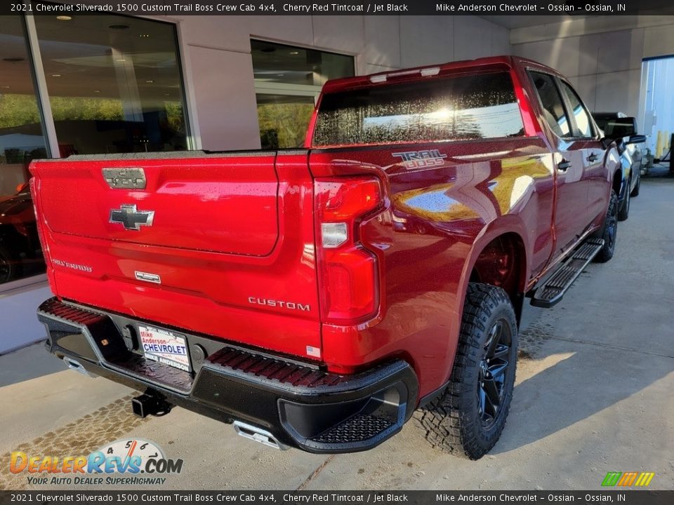 2021 Chevrolet Silverado 1500 Custom Trail Boss Crew Cab 4x4 Cherry Red Tintcoat / Jet Black Photo #4