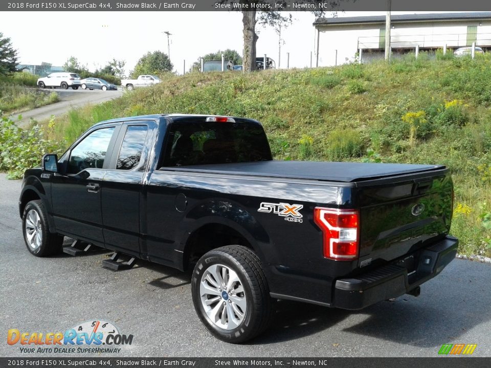 2018 Ford F150 XL SuperCab 4x4 Shadow Black / Earth Gray Photo #11