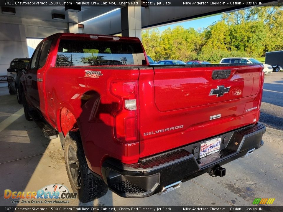 2021 Chevrolet Silverado 1500 Custom Trail Boss Crew Cab 4x4 Cherry Red Tintcoat / Jet Black Photo #11