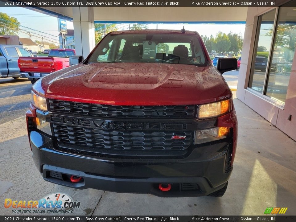 2021 Chevrolet Silverado 1500 Custom Trail Boss Crew Cab 4x4 Cherry Red Tintcoat / Jet Black Photo #13