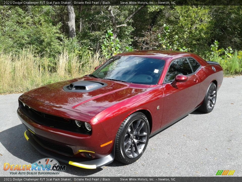 2021 Dodge Challenger R/T Scat Pack Shaker Octane Red Pearl / Black Photo #2