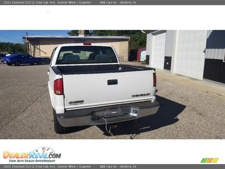 2001 Chevrolet S10 LS Crew Cab 4x4 Summit White / Graphite Photo #4