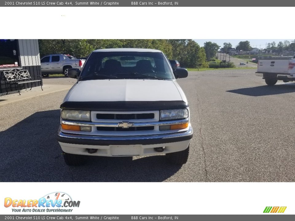 2001 Chevrolet S10 LS Crew Cab 4x4 Summit White / Graphite Photo #8