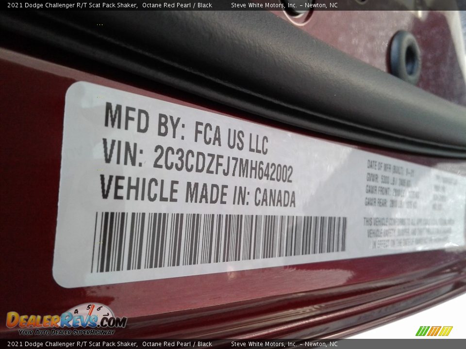 2021 Dodge Challenger R/T Scat Pack Shaker Octane Red Pearl / Black Photo #28