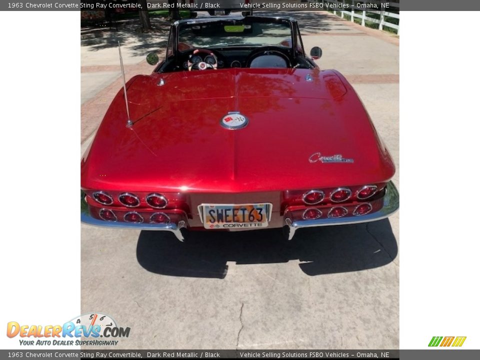 1963 Chevrolet Corvette Sting Ray Convertible Dark Red Metallic / Black Photo #12