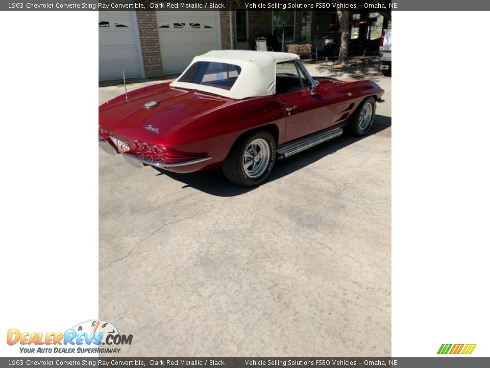 1963 Chevrolet Corvette Sting Ray Convertible Dark Red Metallic / Black Photo #13